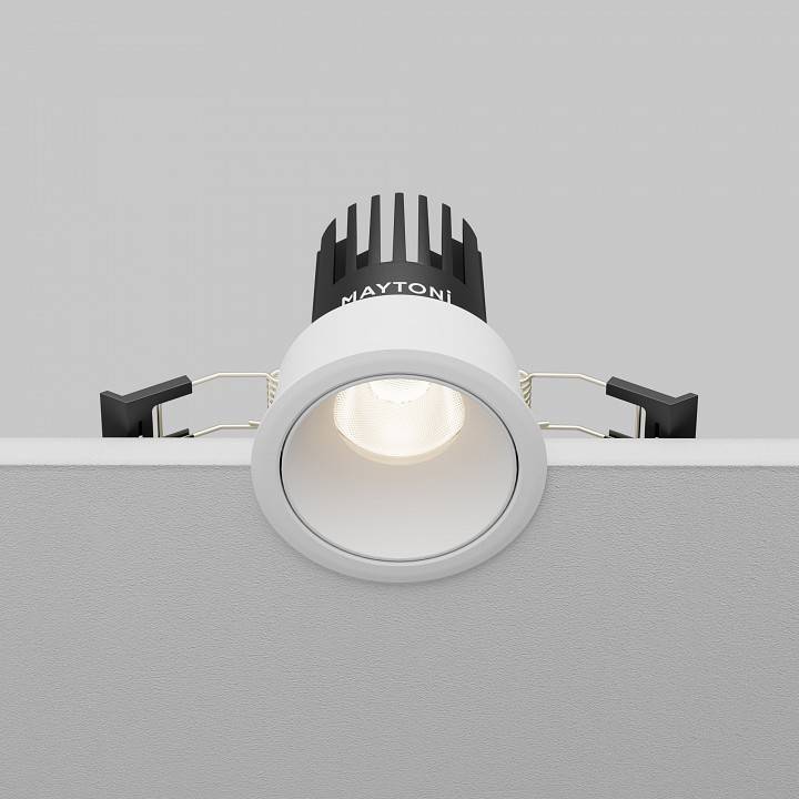 Встраиваемый светильник Maytoni Dip 10 Вт 4000 К белый DL115-10W-4K-W