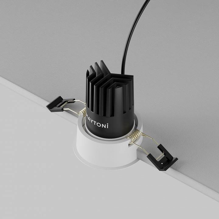 Встраиваемый светильник Maytoni Dip 10 Вт 4000 К белый DL115-10W-4K-W