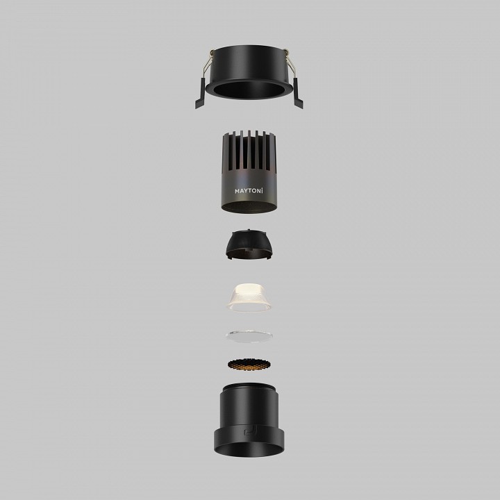 Встраиваемый светильник Maytoni  DL116-10W-3K-B