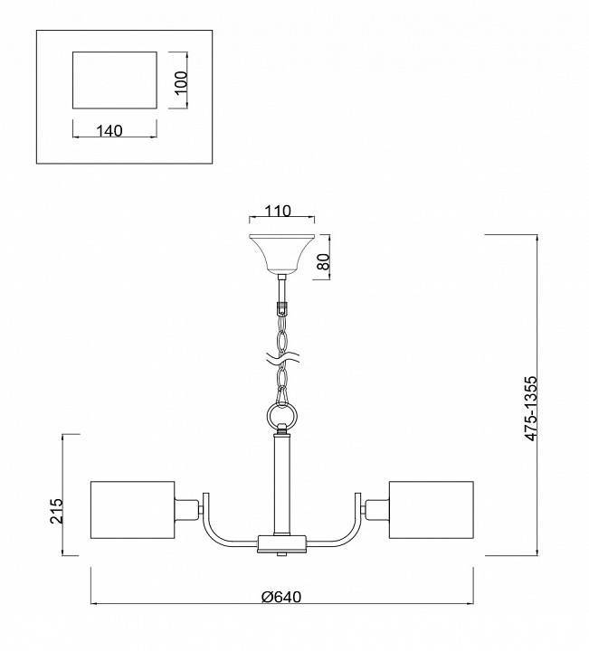 Подвесная люстра Freya Anita FR5012PL-05CH