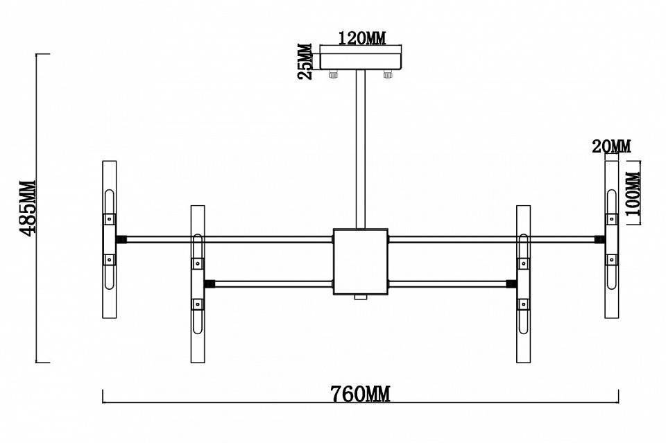 Люстра на штанге Freya Consuelo 40 ламп FR5046PL-40CH