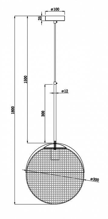 Подвесной светильник Freya Joyce FR5127PL-01BS