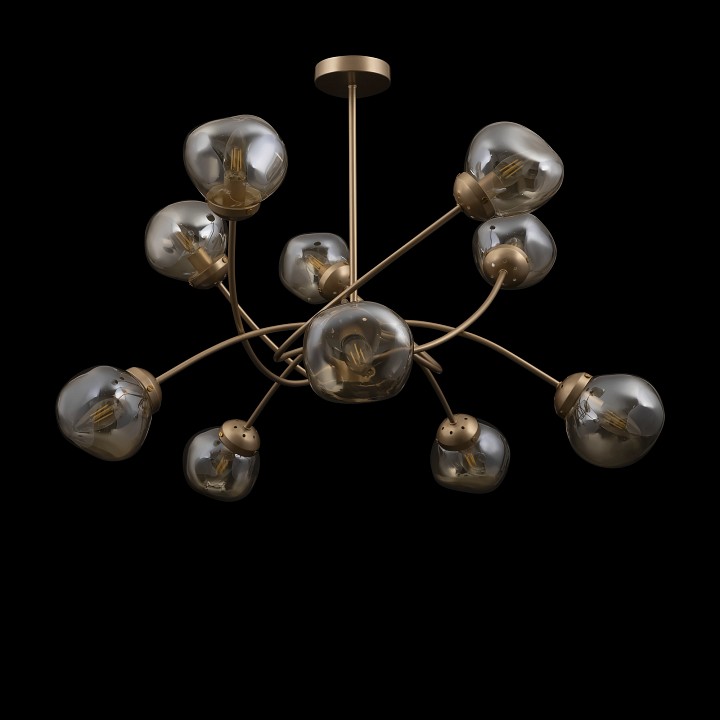 Люстра на штанге Freya  FR8017PL-10MG