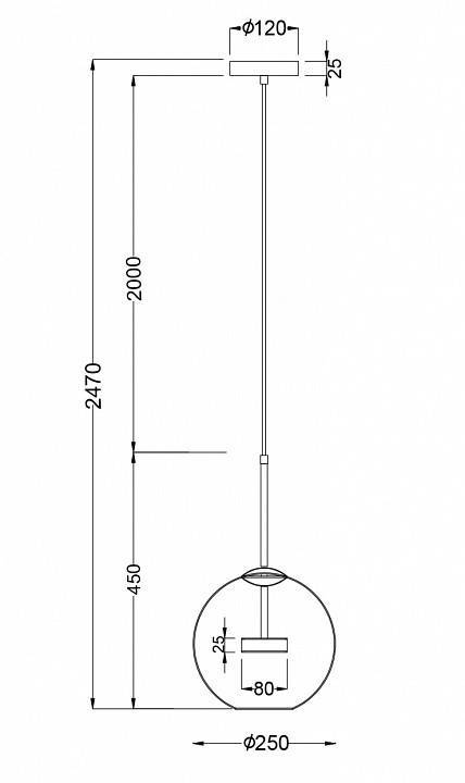 Подвесной светильник Maytoni Cometa MOD055PL-L12G3K