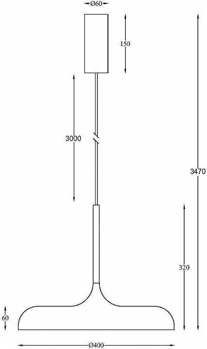 Подвесной светильник Maytoni Gerhard 18 Вт 3000 K MOD189PL-L18B3K1