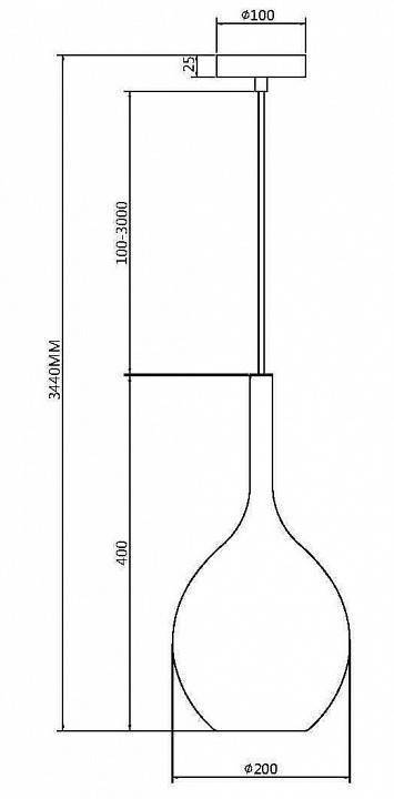 Подвесной светильник Maytoni Duality MOD271PL-01B2