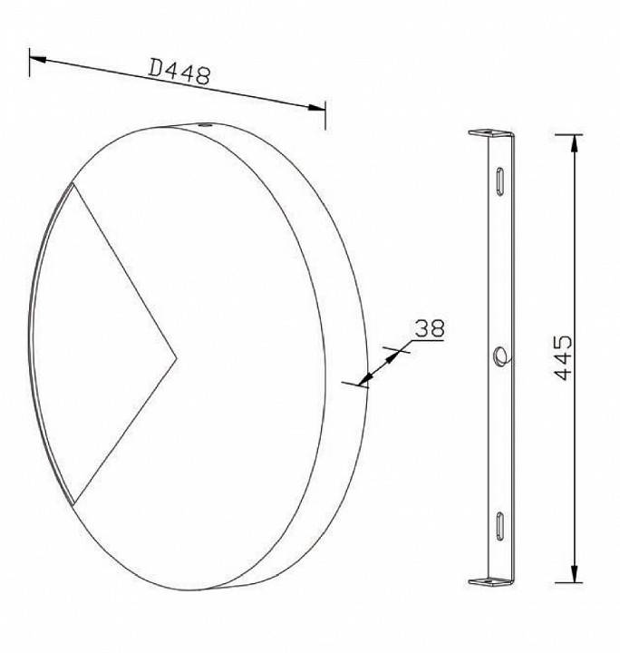 Накладной светильник Maytoni Jupiter LED 12 Вт латунь MOD320WL-L12BS3K