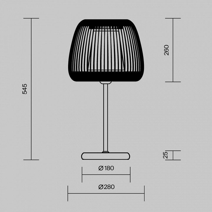 Настольная лампа декоративная Maytoni Kirigami MOD409TL-01B