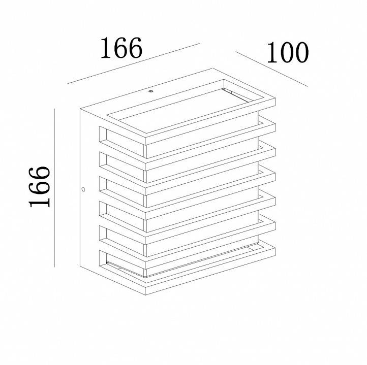 Настенный уличный светильник Maytoni Downing Street 10 Вт 4000 К O020WL-L10B4K