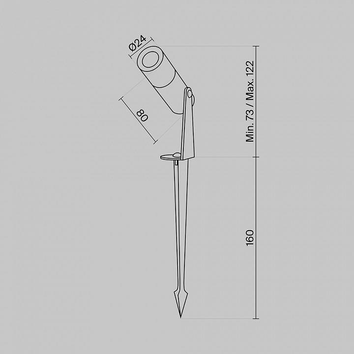 Уличный наземный светильник Maytoni Bern O050FL-L2W3K