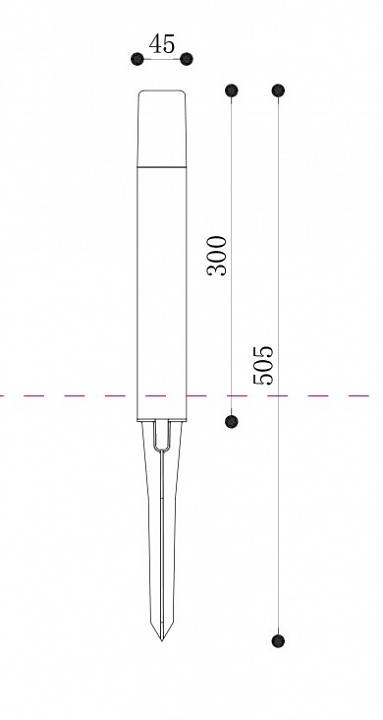 Светильник уличный наземный Maytoni Talpa O416FL-L3B3K1