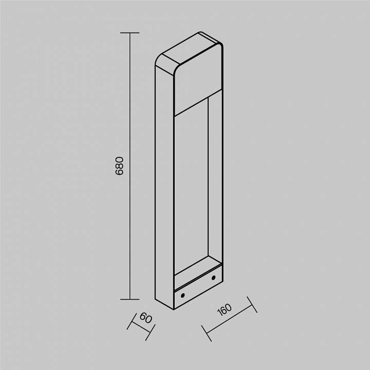 Уличный светильник Maytoni Porte LED O481FL-L7BWD3K