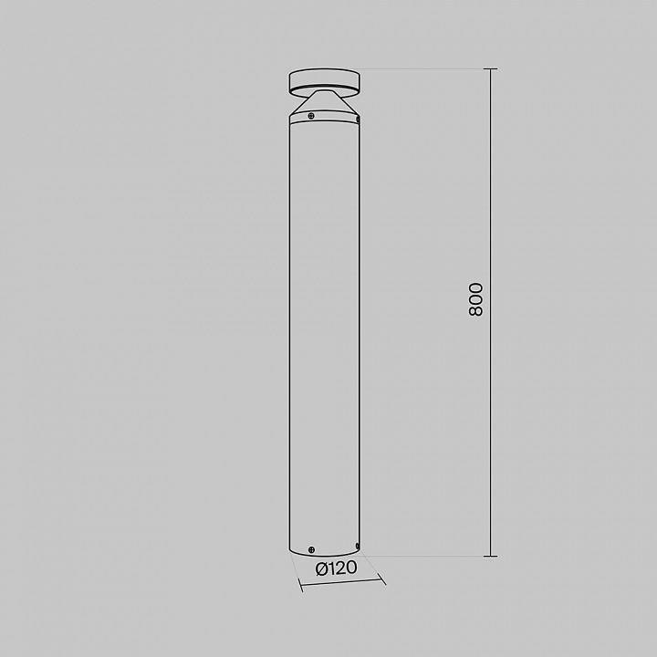 Уличный наземный светильник Maytoni Olten O591FL-L12GF3K1