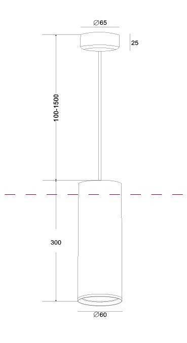 Подвесной светильник Maytoni Focus Design 1 лампа золото P038PL-01G