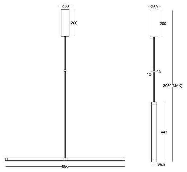 Подвесной светильник Maytoni Supersymmetry P096PL-L11BK