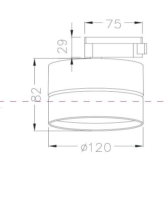 Накладной светильник Maytoni ONDA TR007-1-18W3K-B4K