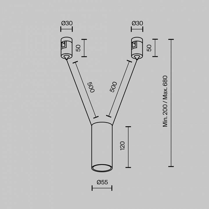 Подвесной светильник Maytoni Focus Led 12 Вт 3000 K TR157-1-12W3K-B