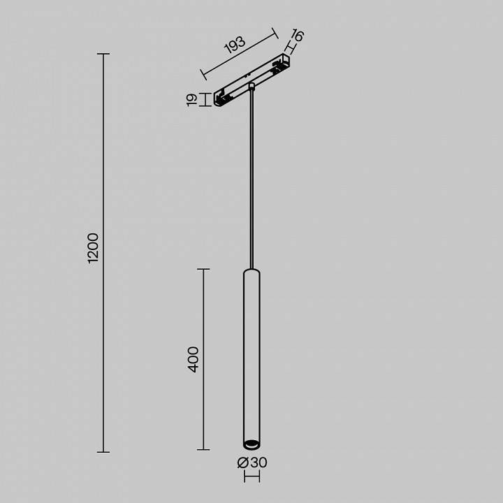 Подвесной светильник Maytoni Focus LED TR226-4-5WTW-M-DD2-B