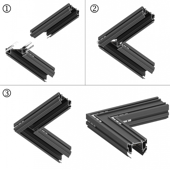 Трек встраиваемый Novotech VECTOR 220V 135305