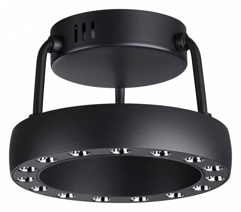 Накладной светодиодный светильник Novotech Turn 10 Вт 4000 K черный 359398