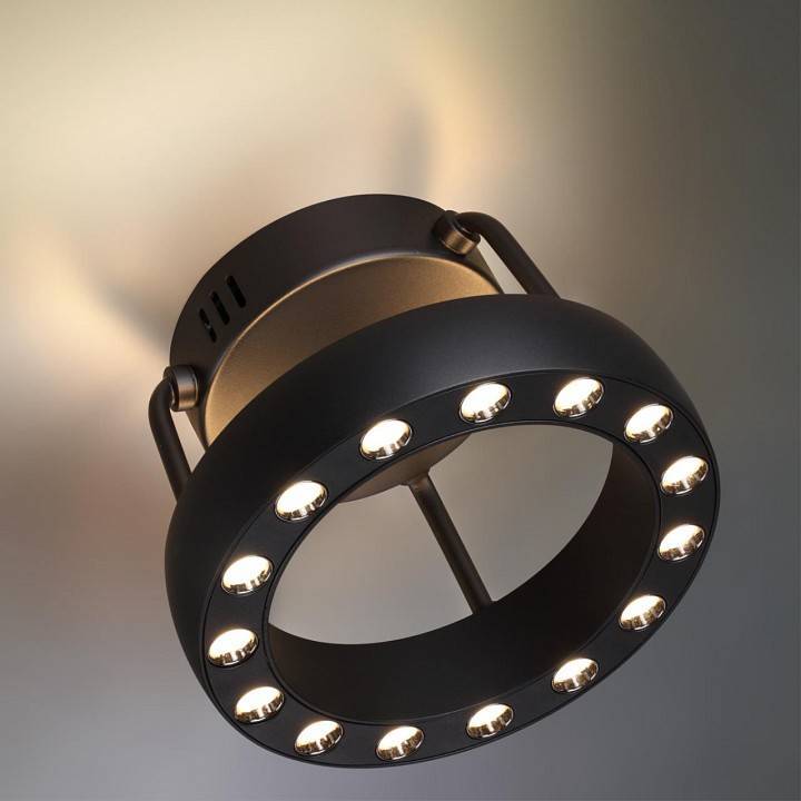 Накладной светодиодный светильник Novotech Turn 10 Вт 4000 K черный 359398