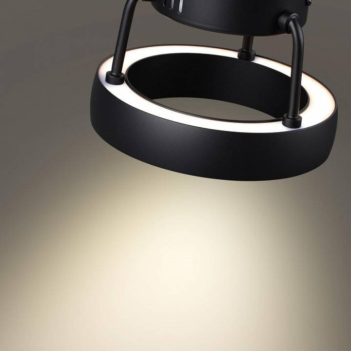 Накладной светодиодный светильник Novotech Turn 10 Вт 4000 K черный 359398