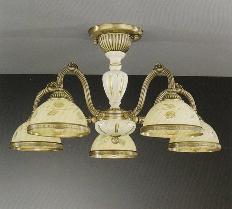 Люстра на штанге Reccagni Angelo 6828 5 ламп PL 6828/5