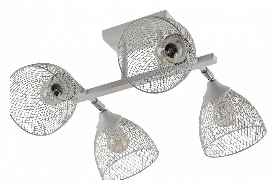 Люстра на штанге Reluce 01568 4 лампы 01568-3.3-04 WH+CR