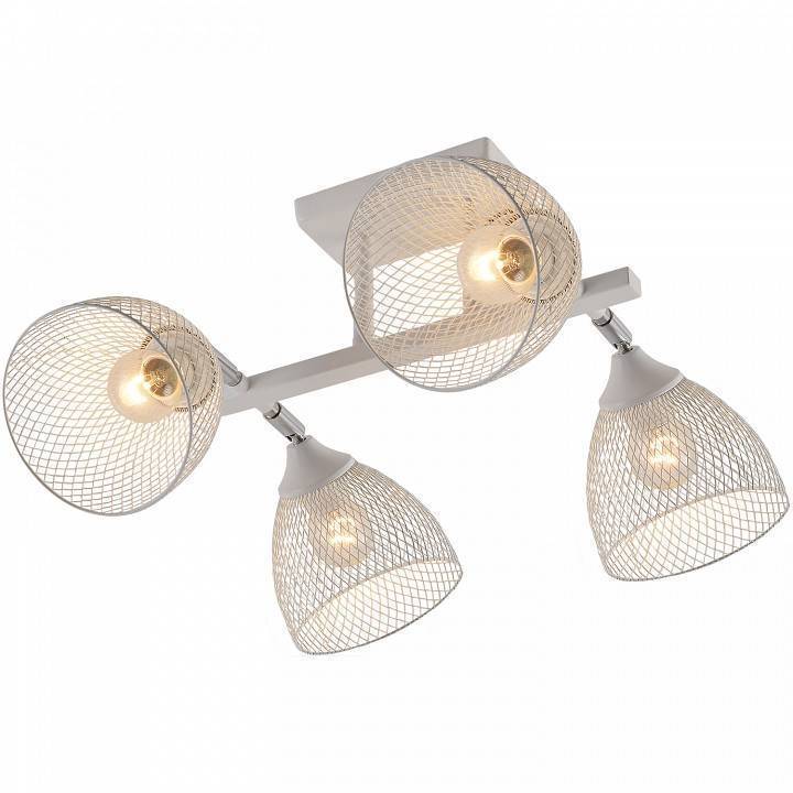 Люстра на штанге Reluce 01568 4 лампы 01568-3.3-04 WH+CR