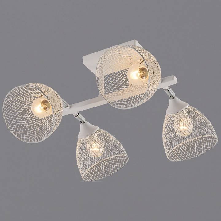 Люстра на штанге Reluce 01568 4 лампы 01568-3.3-04 WH+CR