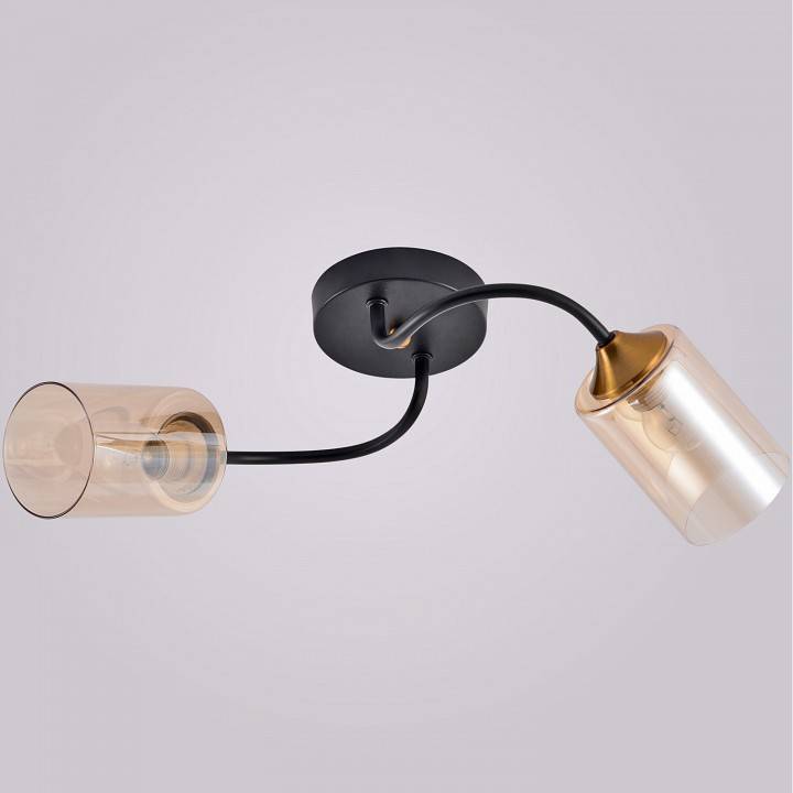 Накладной светильник Reluce 01608-1 01608-0.3-02 BK+BRASS