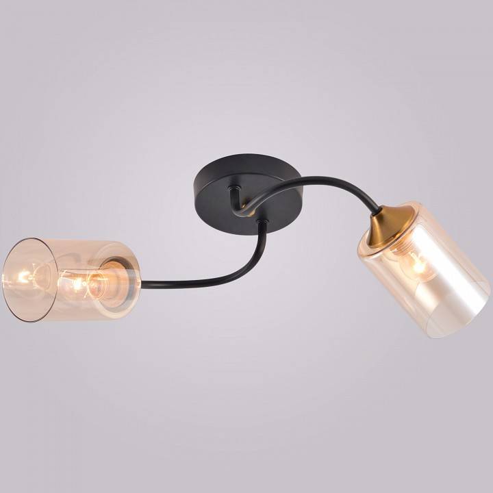 Накладной светильник Reluce 01608-1 01608-0.3-02 BK+BRASS