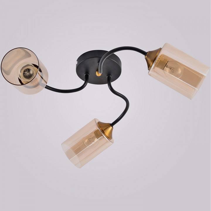 Потолочная люстра Reluce 01608-1 01608-0.3-03 BK+BRASS