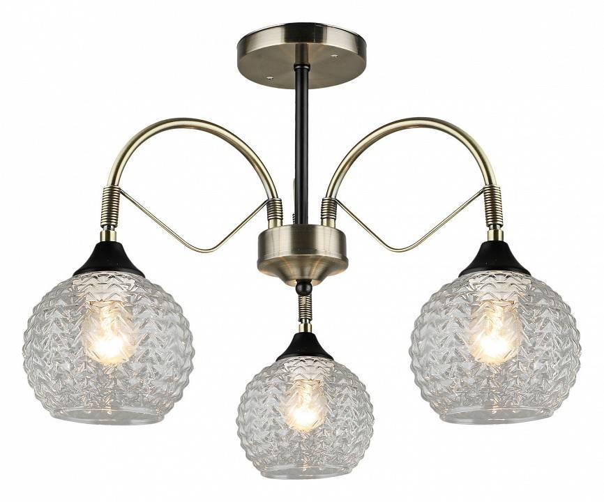 Люстра на штанге Reluce 02026 3 лампы AB+BK 02026-0.3-03 AB+BK