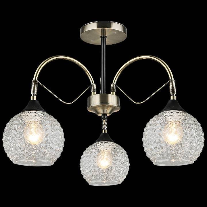 Люстра на штанге Reluce 02026 3 лампы AB+BK 02026-0.3-03 AB+BK