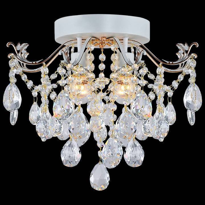 Потолочная люстра Reluce 04037 4 лампы белая с золотом 04037-0.3-04 WH+GOLD PN