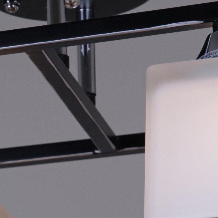 Люстра потолочная De City 05017-0.3-04 BK+CR