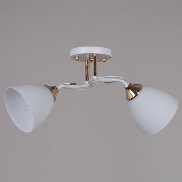 Светильник на штанге Reluce 06104 2 лампы белый французское золото 06104-0.3-02 WH+FG