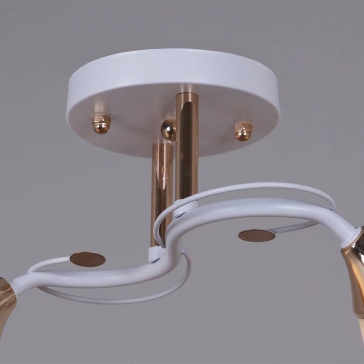 Светильник на штанге Reluce 06104 2 лампы белый французское золото 06104-0.3-02 WH+FG