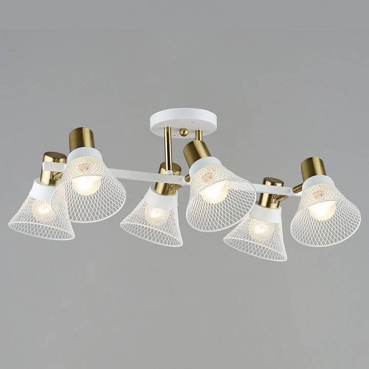 Спот De Markt Ракурс 6хGU10 белый медь 06245-0.3-06 WT+COP