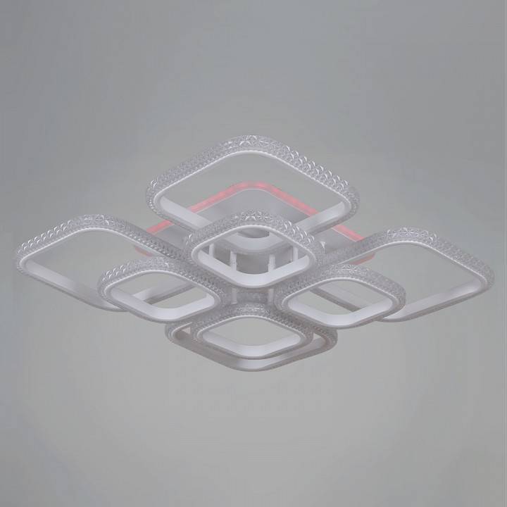 Потолочная люстра 06335-0.3-4+4B WH (RGB)