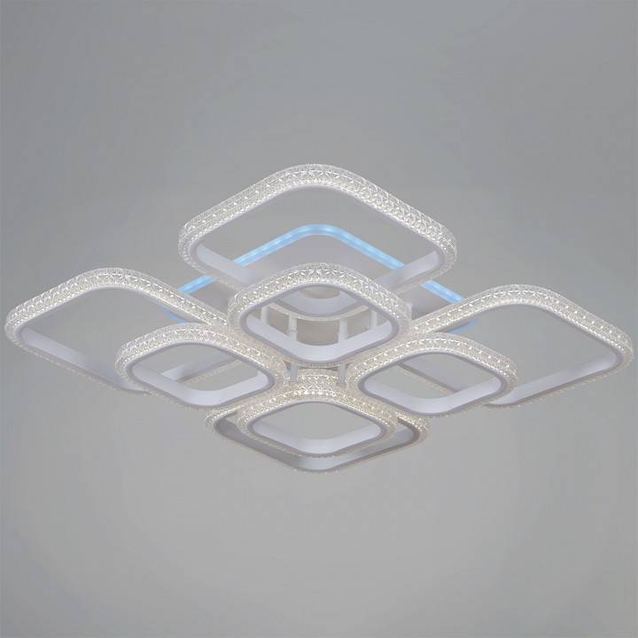 Потолочная люстра 06335-0.3-4+4B WH (RGB)