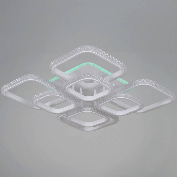 Потолочная люстра 06335-0.3-4+4B WH (RGB)