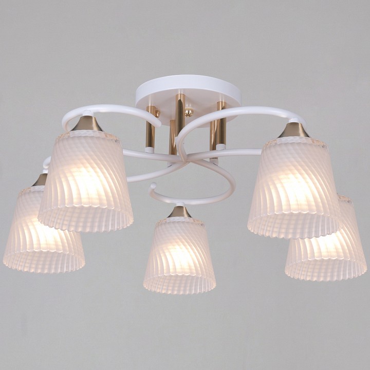 Люстра на штанге  06360-0.3-05 WH+FG