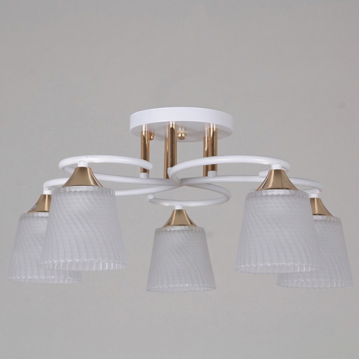 Люстра на штанге  06360-0.3-05 WH+FG