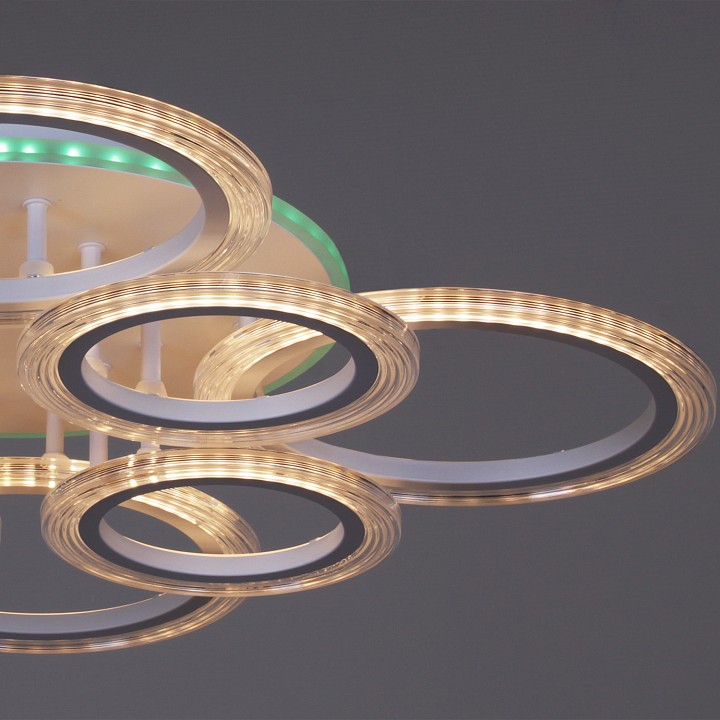 Потолочная люстра 09812 09812-3.3-4+4A WH (RGB)