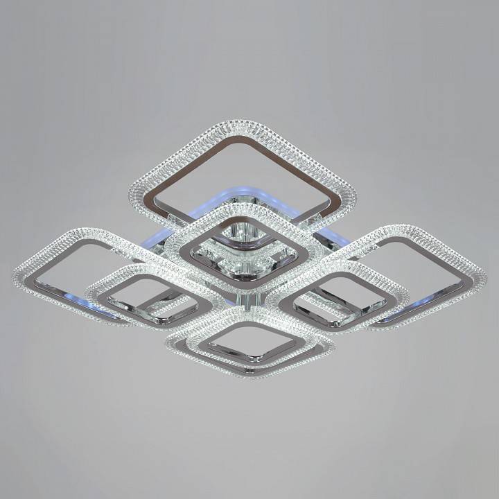 Потолочная люстра De Markt 09838 светодиодная RGB с пультом ДУ хром 09838-0.3-4+4B CR (RGB)