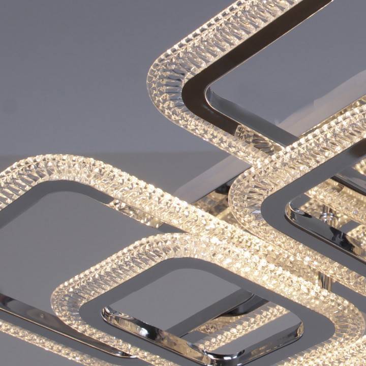 Потолочная люстра De Markt 09838 светодиодная RGB с пультом ДУ хром 09838-0.3-4+4B CR (RGB)