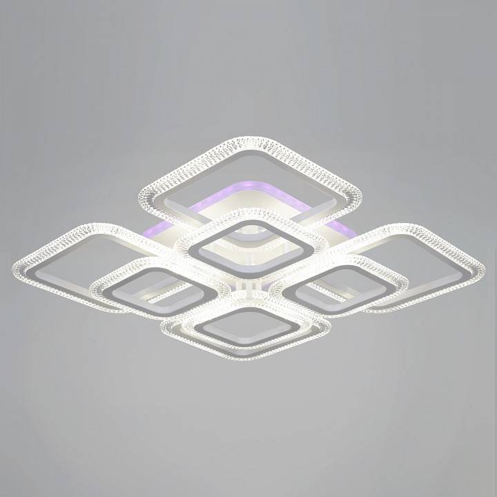 Потолочная люстра Reluce 09838-0.3-4+4B WH (RGB)