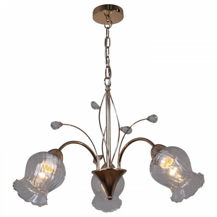 Подвесная люстра Reluce 50028 3xE14 золото 50028-0.4-03 FGD